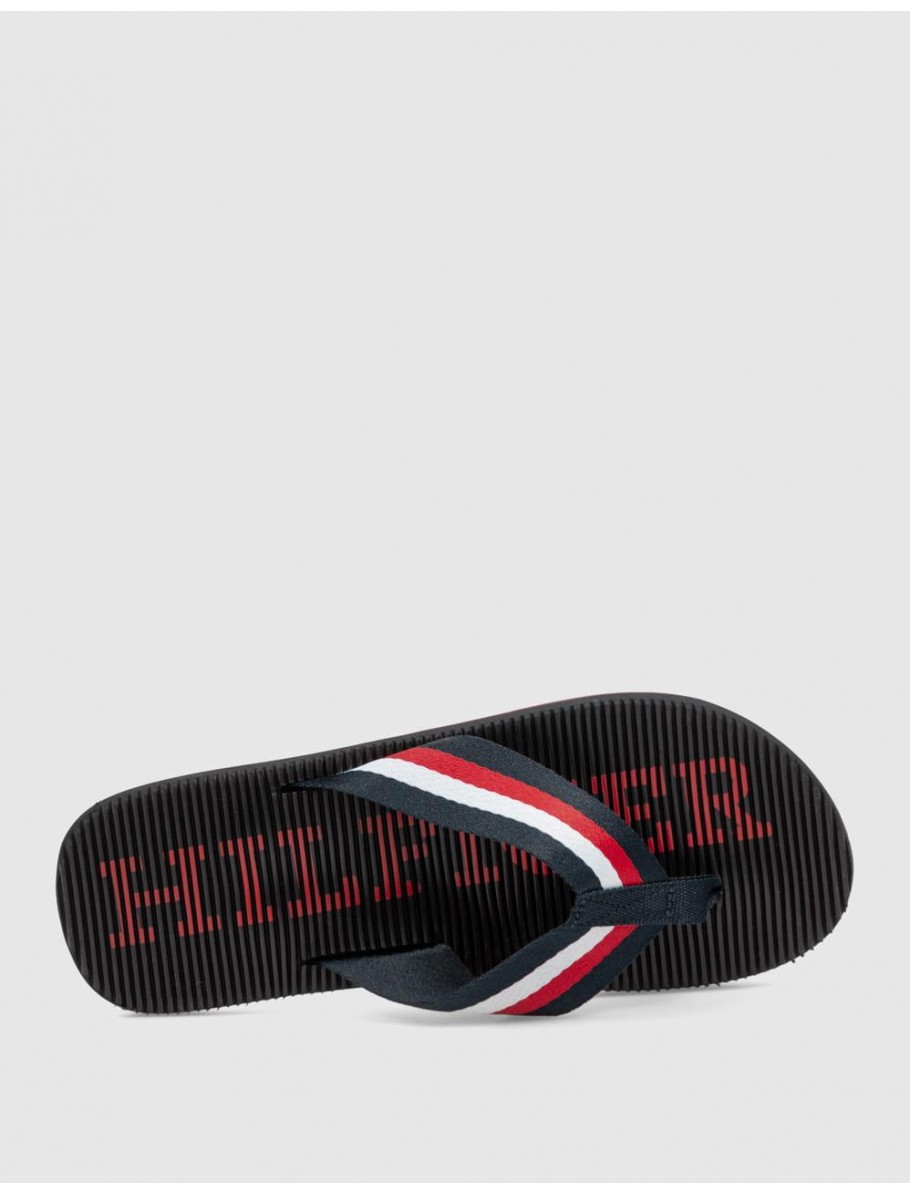 CHANCLA TOMMY HILFIGER MASSAGE HILFIGER BEACH SANDAL MARINO