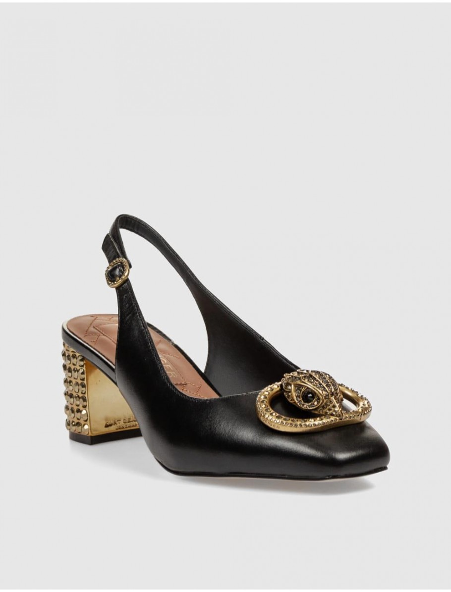 SALoN KURT GEIGER CHELSEA BLOCK SLINGBACK NEGRO