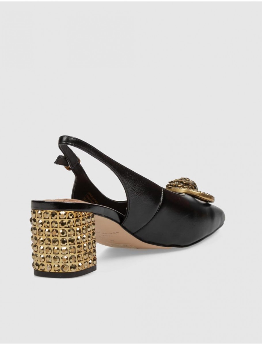 SALoN KURT GEIGER CHELSEA BLOCK SLINGBACK NEGRO