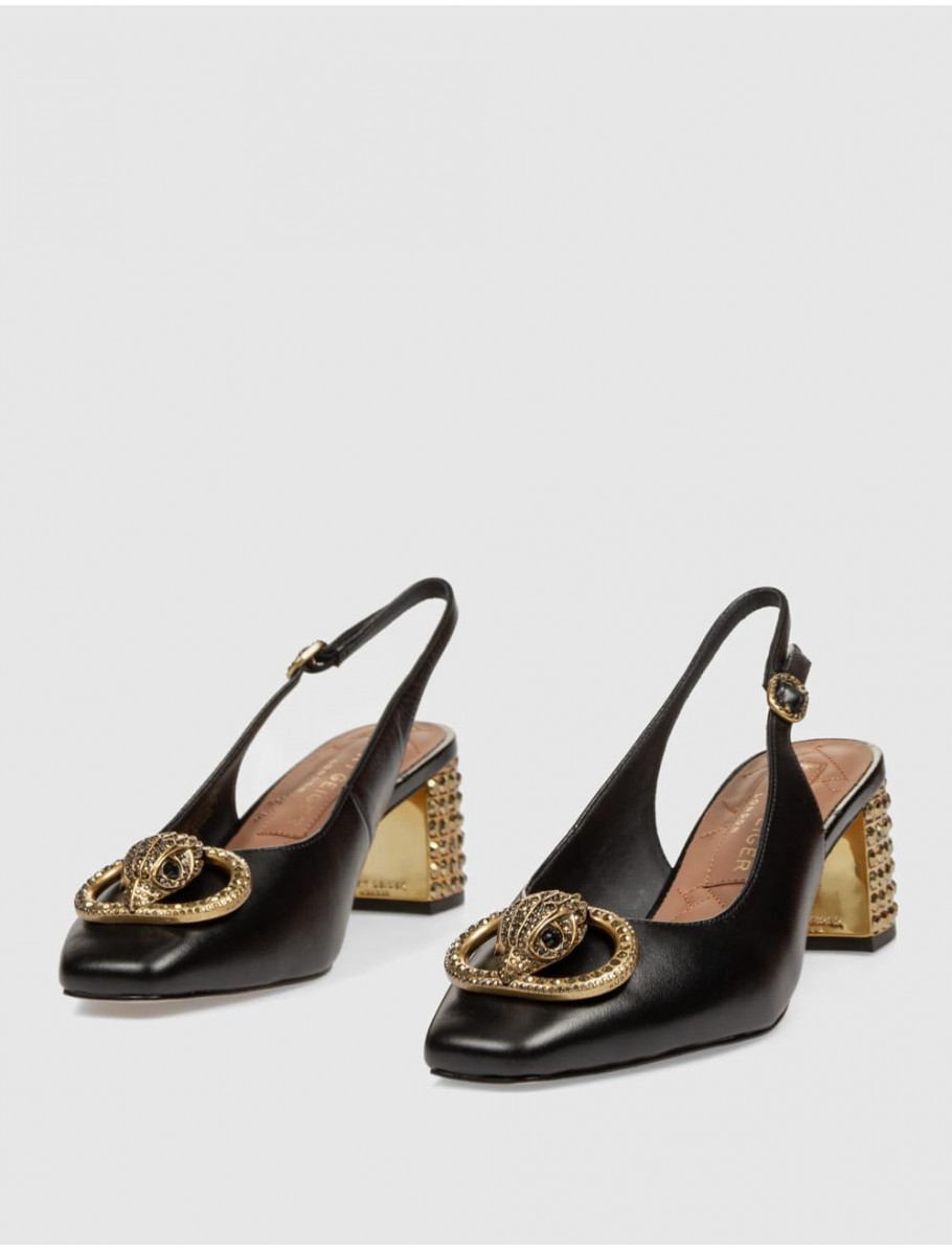 SALoN KURT GEIGER CHELSEA BLOCK SLINGBACK NEGRO