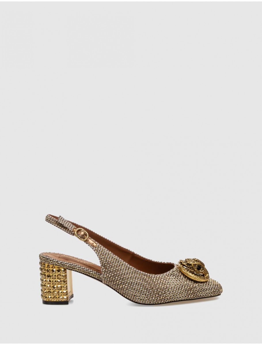 SALoN KURT GEIGER CHELSEA BLOCK SLINGBACK BEIG