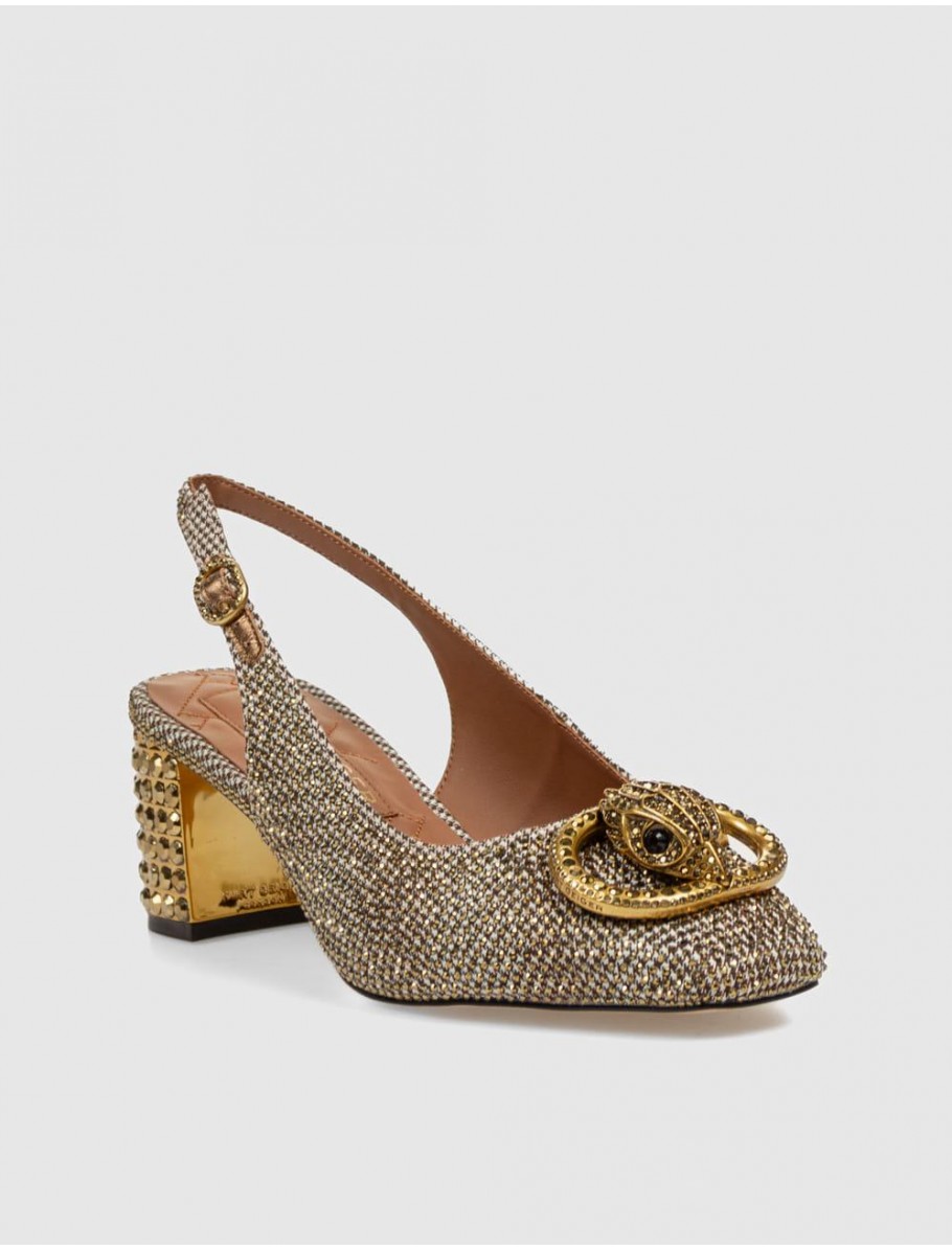 SALoN KURT GEIGER CHELSEA BLOCK SLINGBACK BEIG