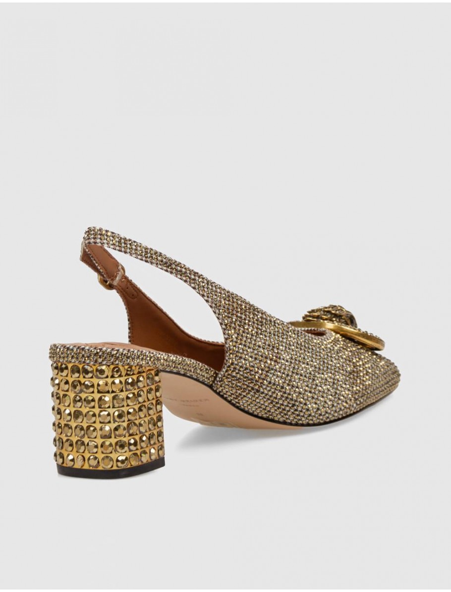 SALoN KURT GEIGER CHELSEA BLOCK SLINGBACK BEIG