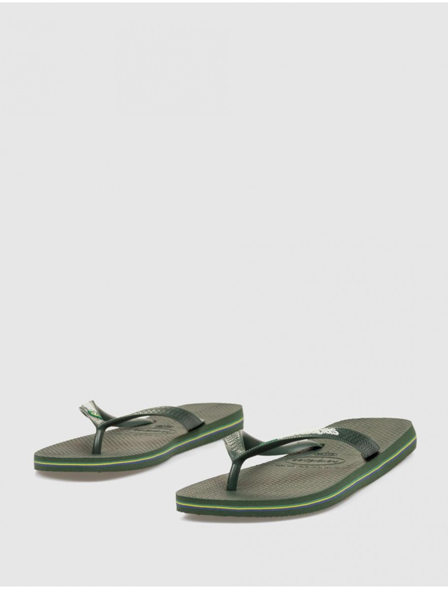 CHANCLA HAVAIANAS BRASIL LOGO VERDE