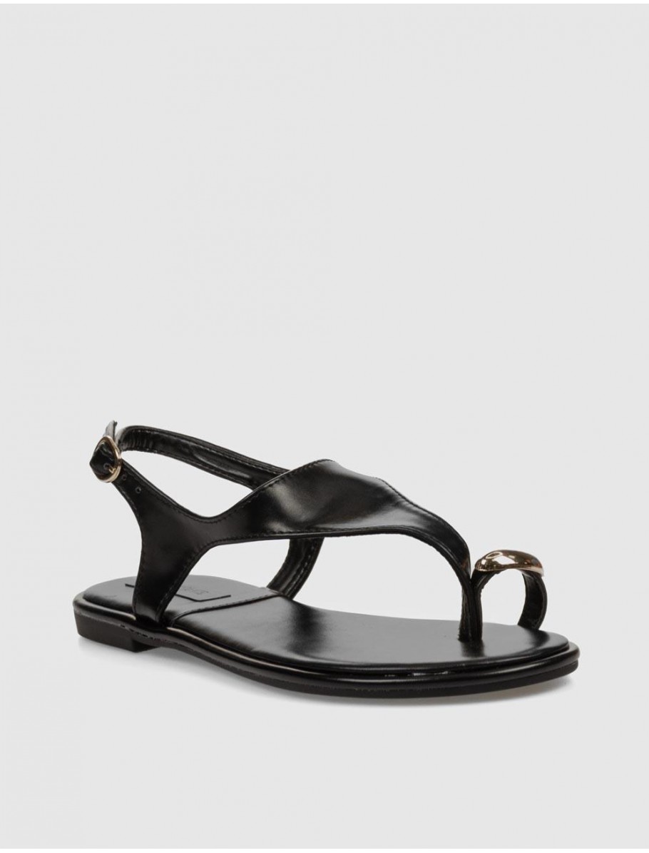 SANDALIA KAMOME TRENDS MAHINA NEGRO