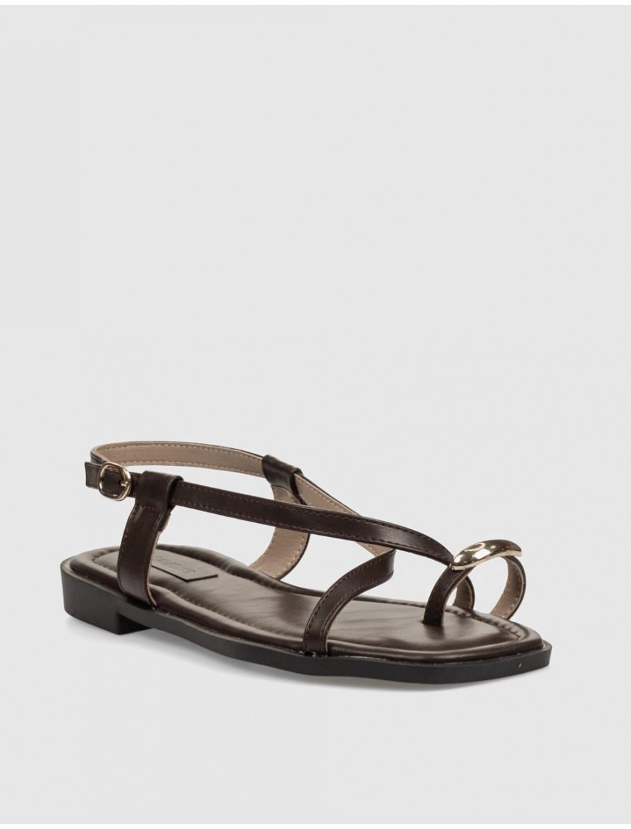 SANDALIA KAMOME TRENDS ANELA MARRoN