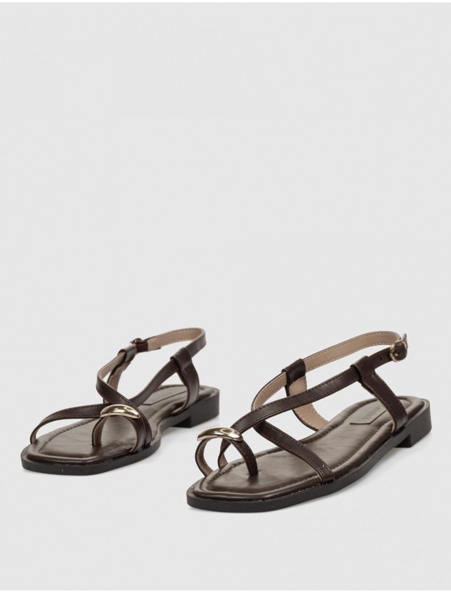 SANDALIA KAMOME TRENDS ANELA MARRoN