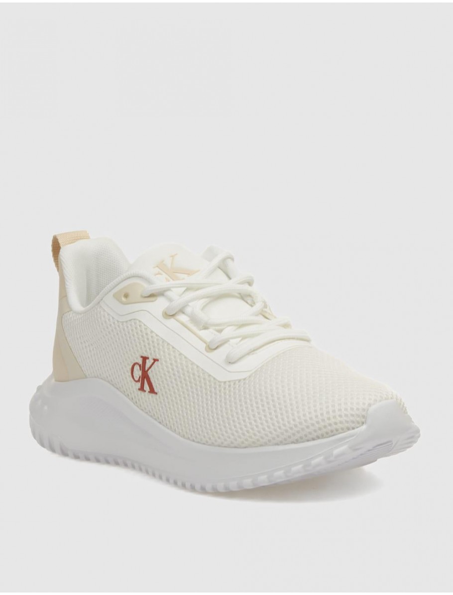ZAPATILLA CALVIN KLEIN EVA RUNNER L UP MIX MESHLOGO CK BLANCO
