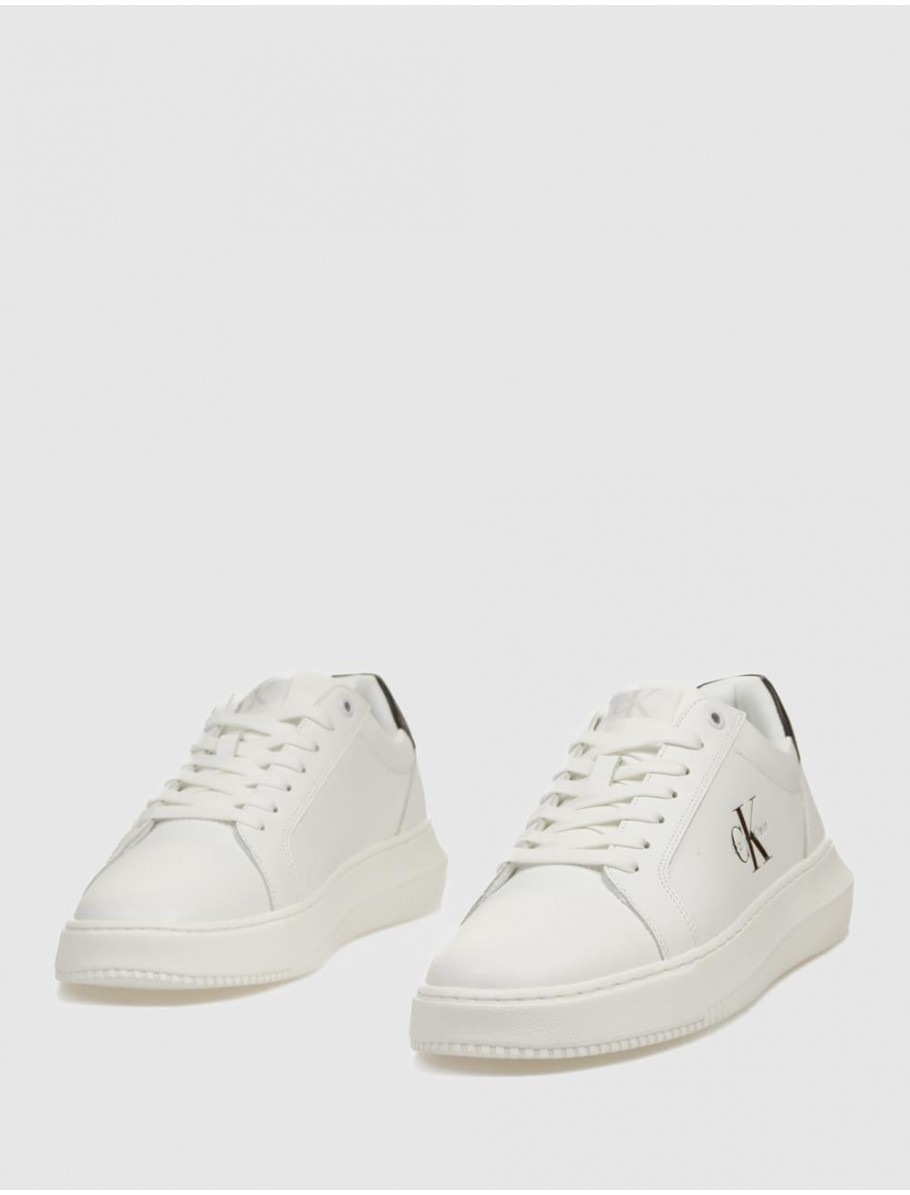 ZAPATILLA CALVIN KLEIN CHUNKY CUPSOLE MONO LTH BLANCO