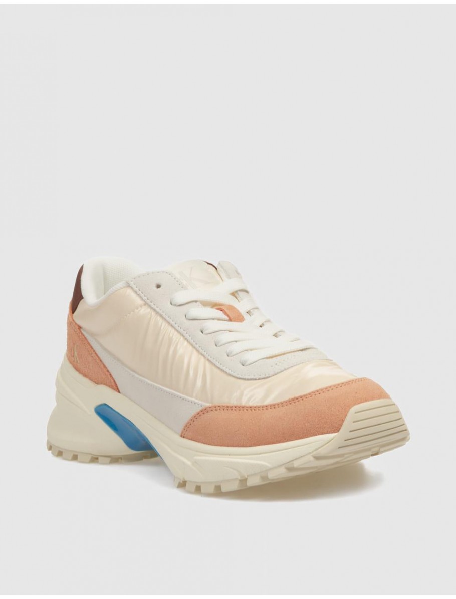 ZAPATILLA CALVIN KLEIN HIKE RUNNER MG NYLON PERL BEIG
