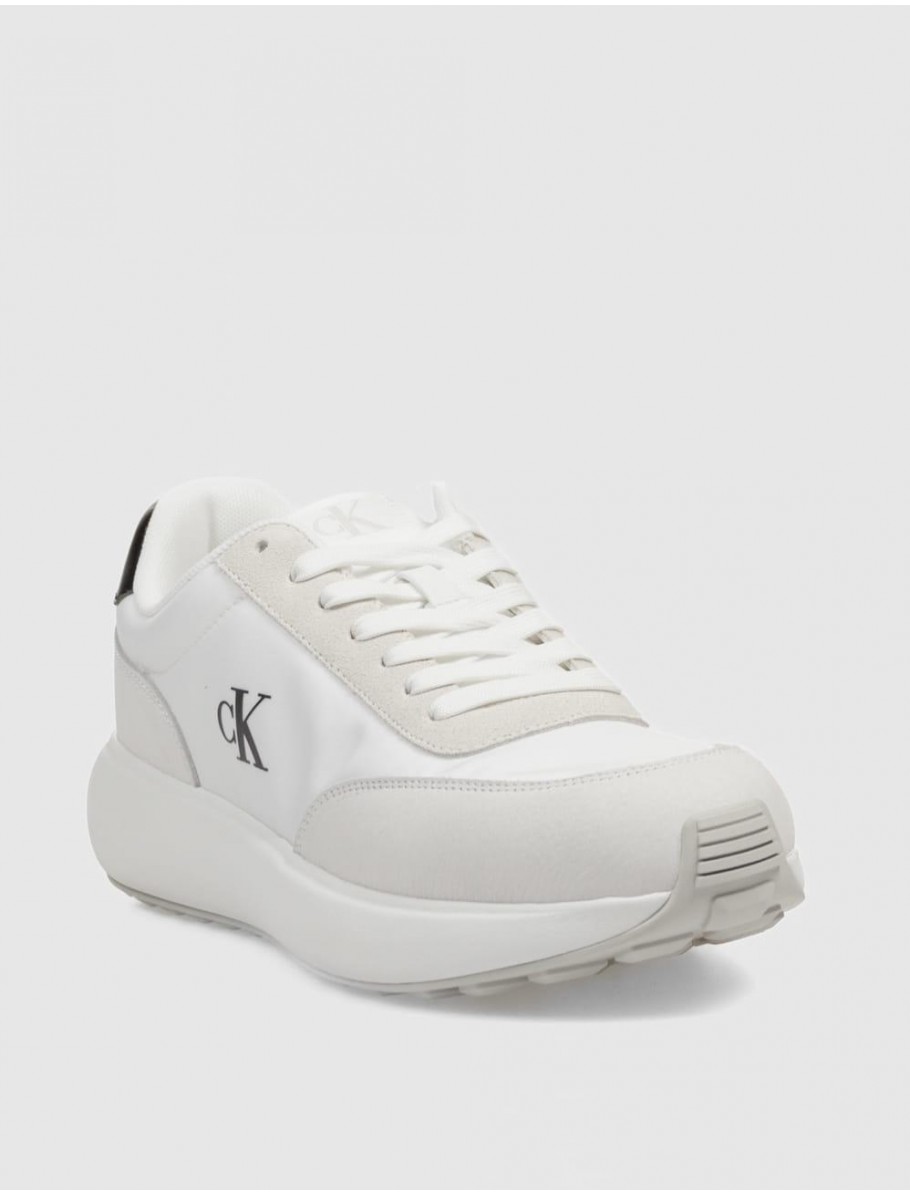 ZAPATILLA CALVIN KLEIN ATHLEISURE RUNNER LACEUP NY SU BLANCO