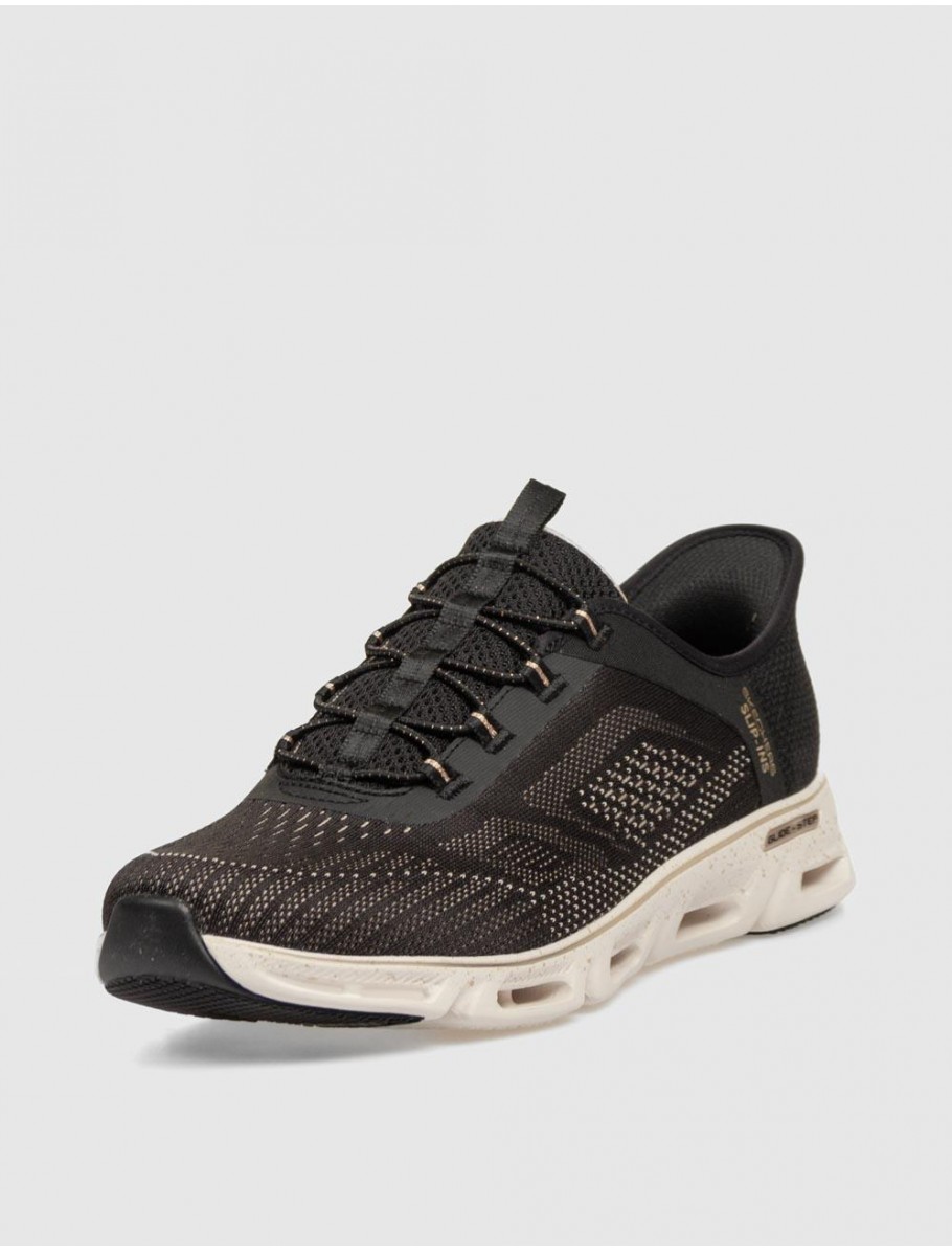ZAPATILLA SKECHERS GLIDE STEP GRATIFY PACE NEGRO