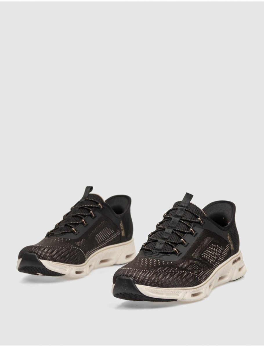 ZAPATILLA SKECHERS GLIDE STEP GRATIFY PACE NEGRO