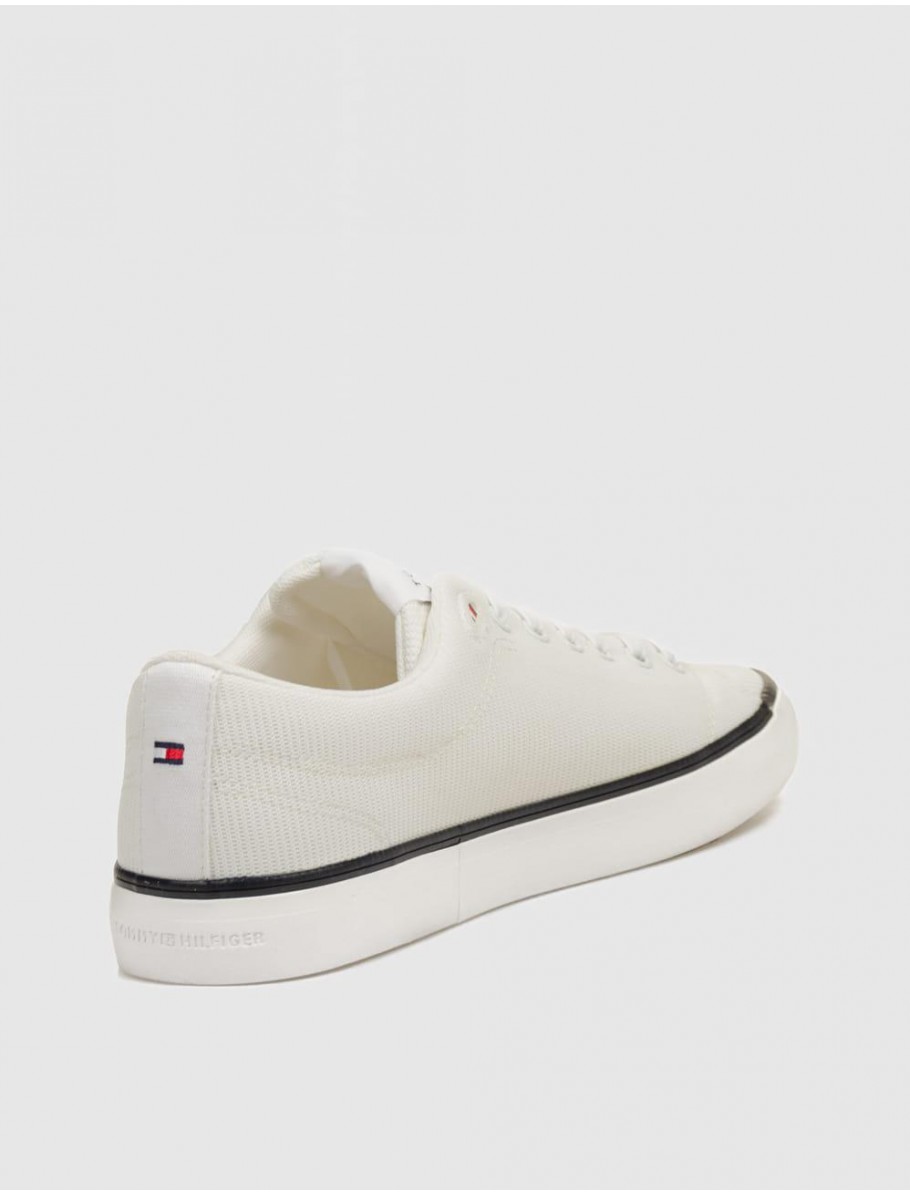 ZAPATILLA TOMMY HILFIGER TH HI VULC CORE LOW II MESH BLANCO