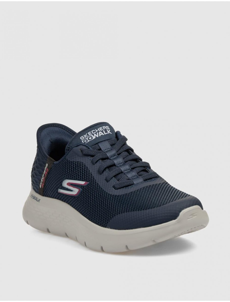 ZAPATILLA SKECHERS GO WALK FLEX HANDS MARINO