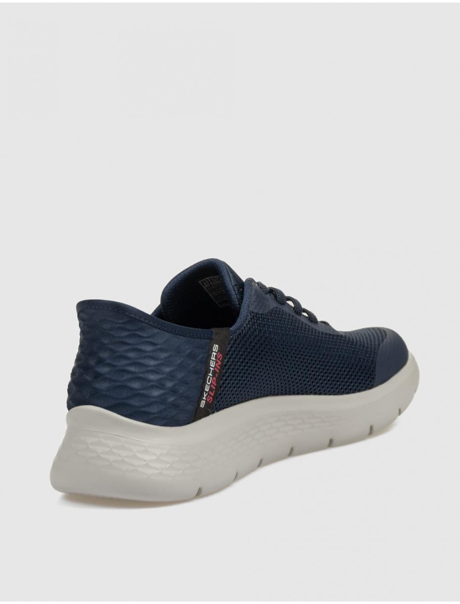 ZAPATILLA SKECHERS GO WALK FLEX HANDS MARINO