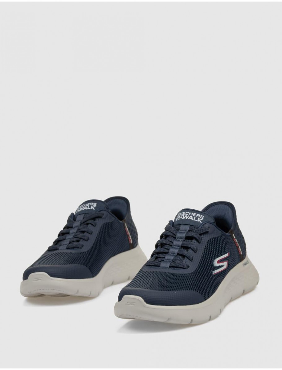ZAPATILLA SKECHERS GO WALK FLEX HANDS MARINO