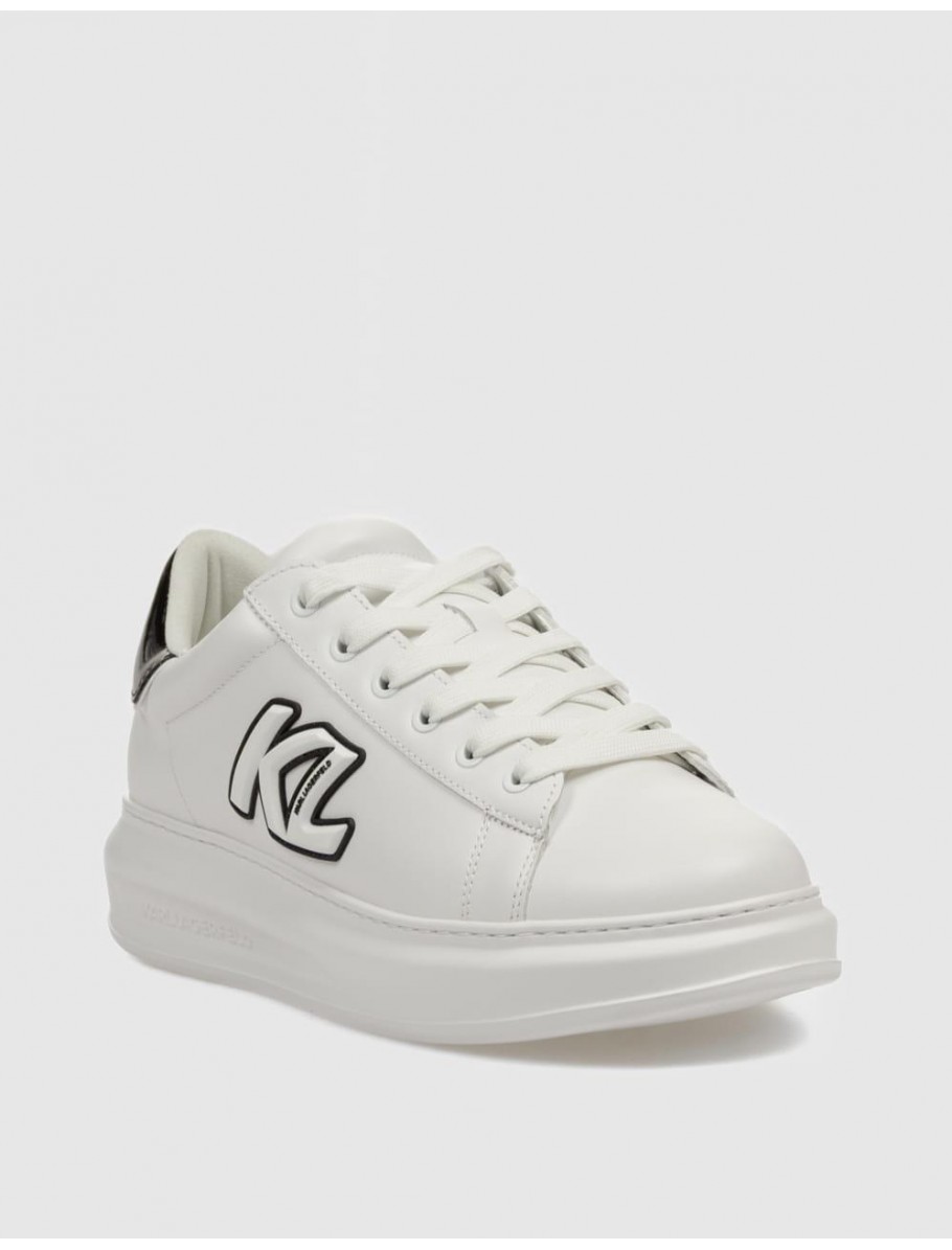 ZAPATILLA KARL LAGERFED KAPRI MENS SIDETRIM KL LO LACE BLANCO