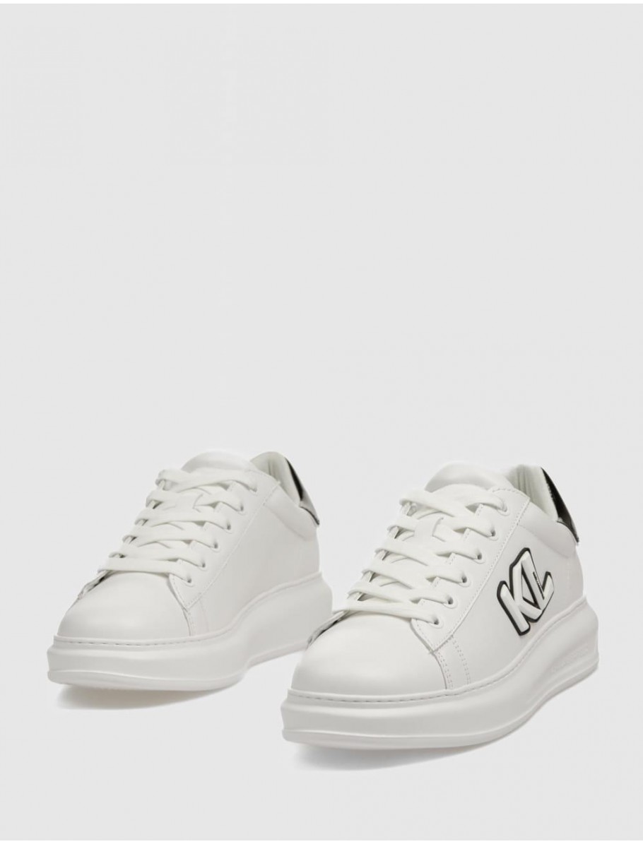 ZAPATILLA KARL LAGERFED KAPRI MENS SIDETRIM KL LO LACE BLANCO
