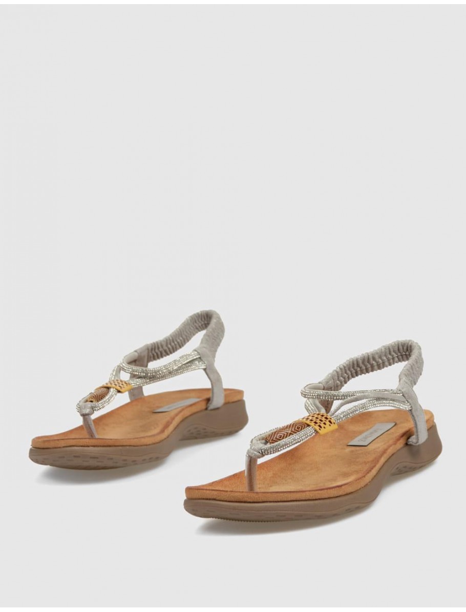SANDALIA KAMOME TRENDS LUANE PLATA
