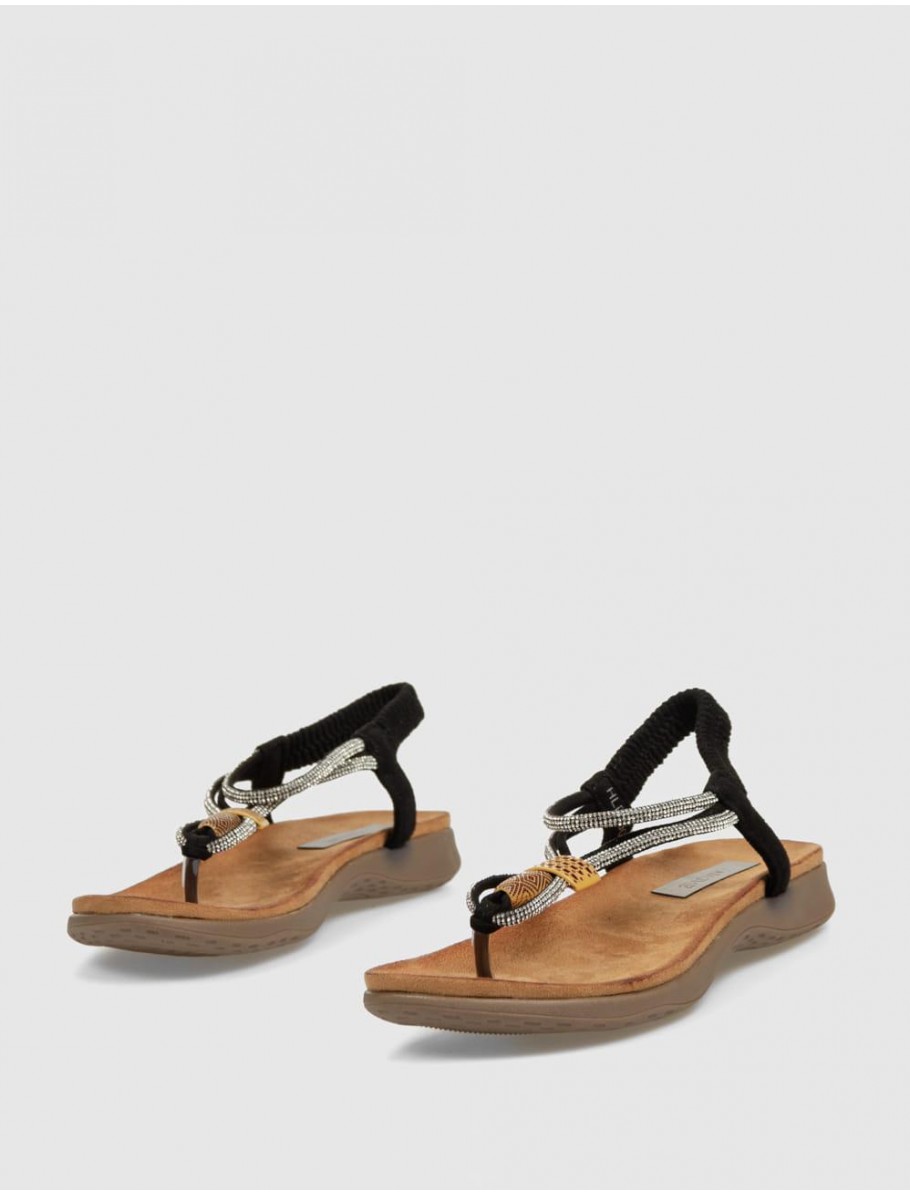 SANDALIA KAMOME TRENDS LUANE NEGRO