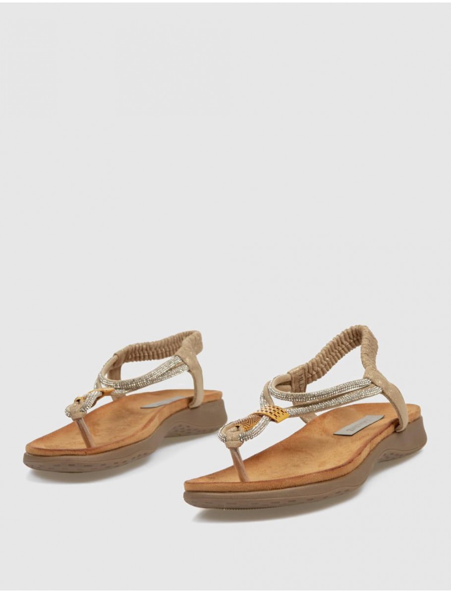 SANDALIA KAMOME TRENDS LUANE ORO