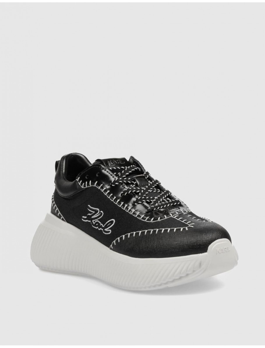 ZAPATILLA KARL LAGERFED KREEPER RUN SIGNIA MIX LO LACE NEGRO