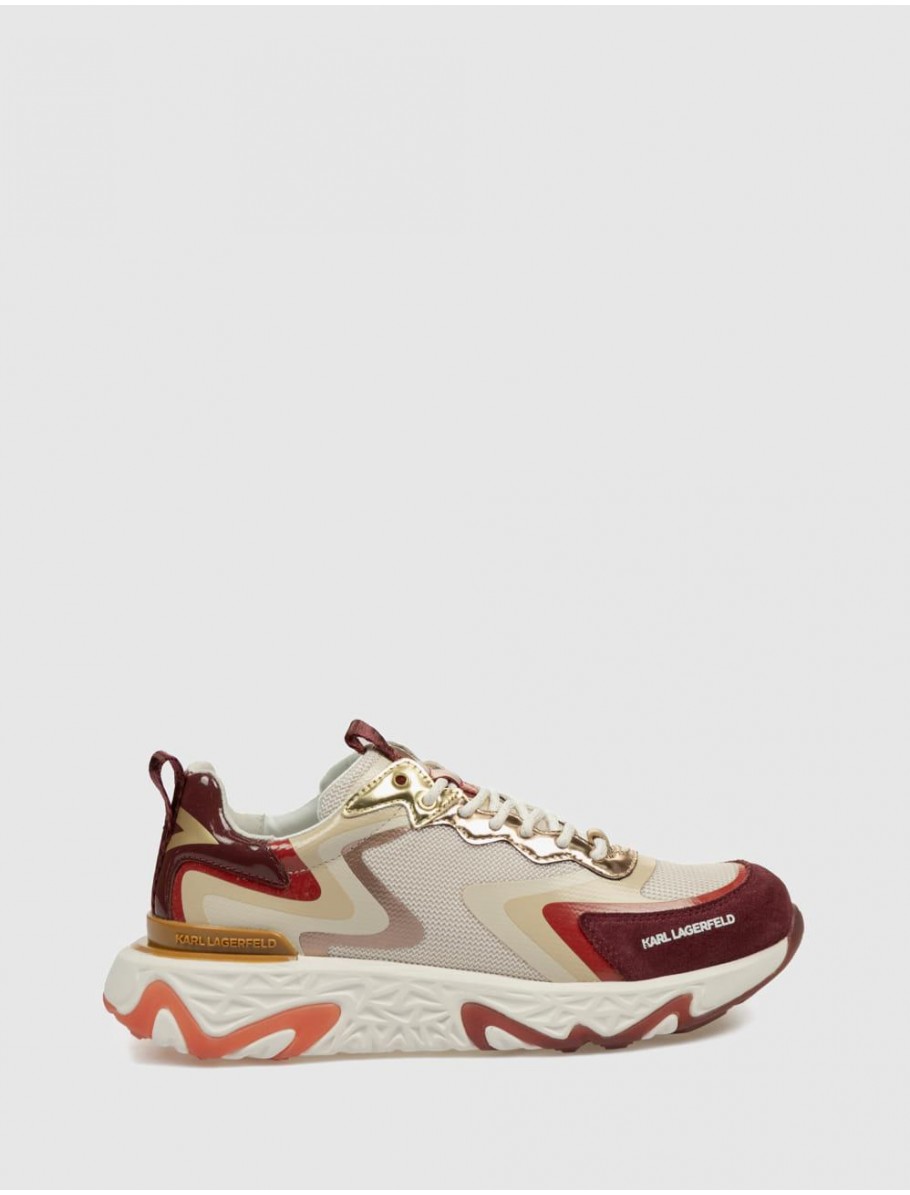 ZAPATILLA KARL LAGERFED BLAZE PYRO WOVEN MIX ROJO