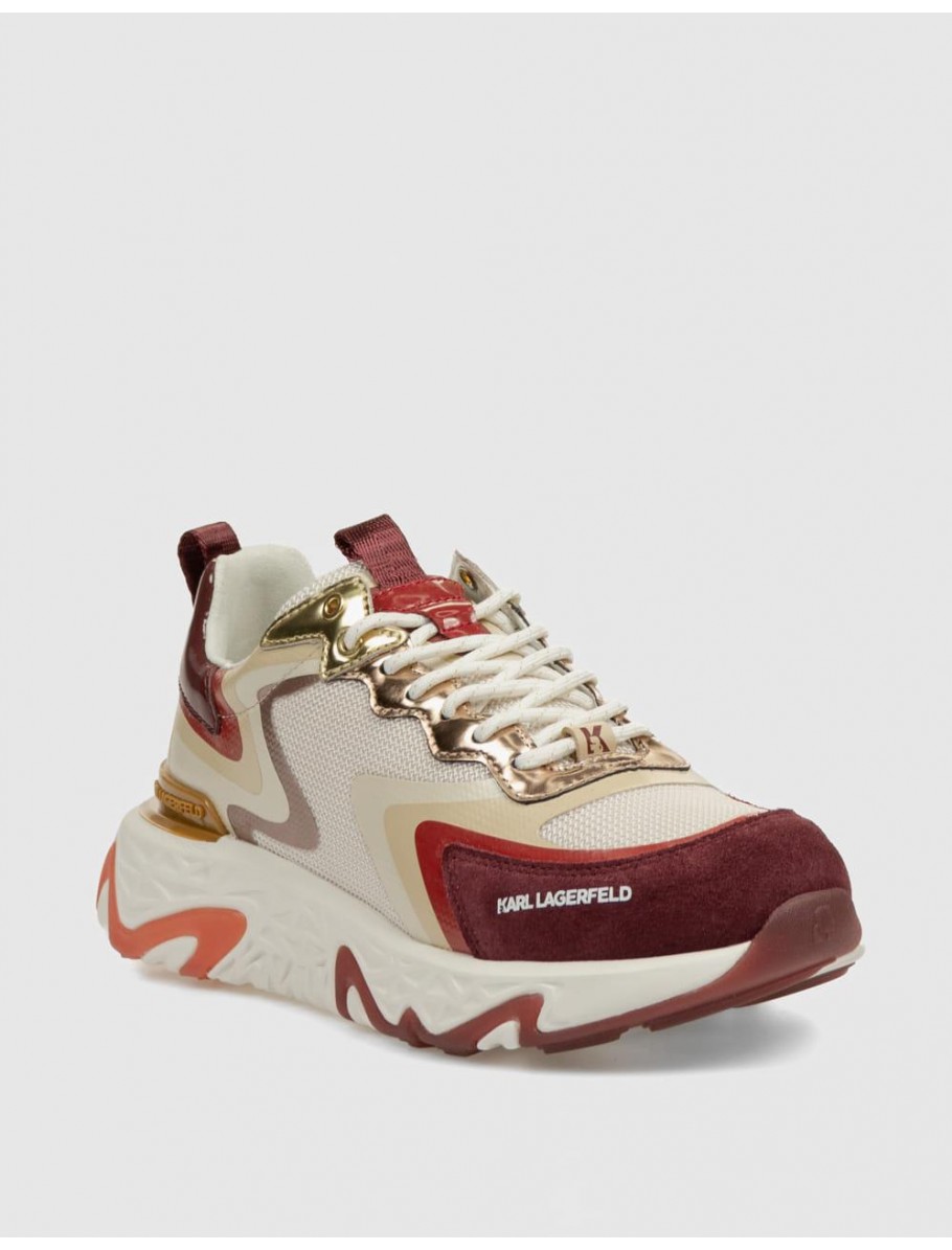 ZAPATILLA KARL LAGERFED BLAZE PYRO WOVEN MIX ROJO