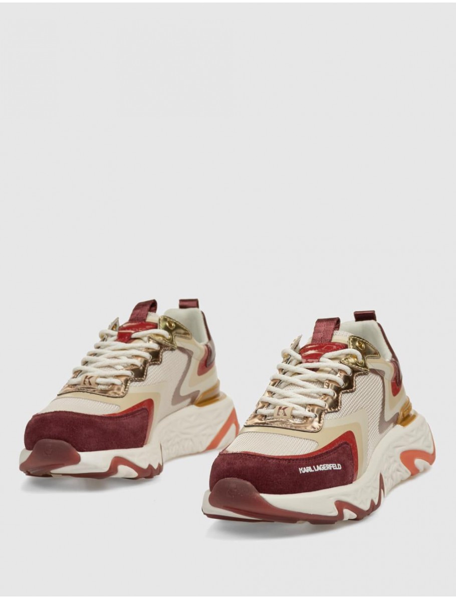 ZAPATILLA KARL LAGERFED BLAZE PYRO WOVEN MIX ROJO