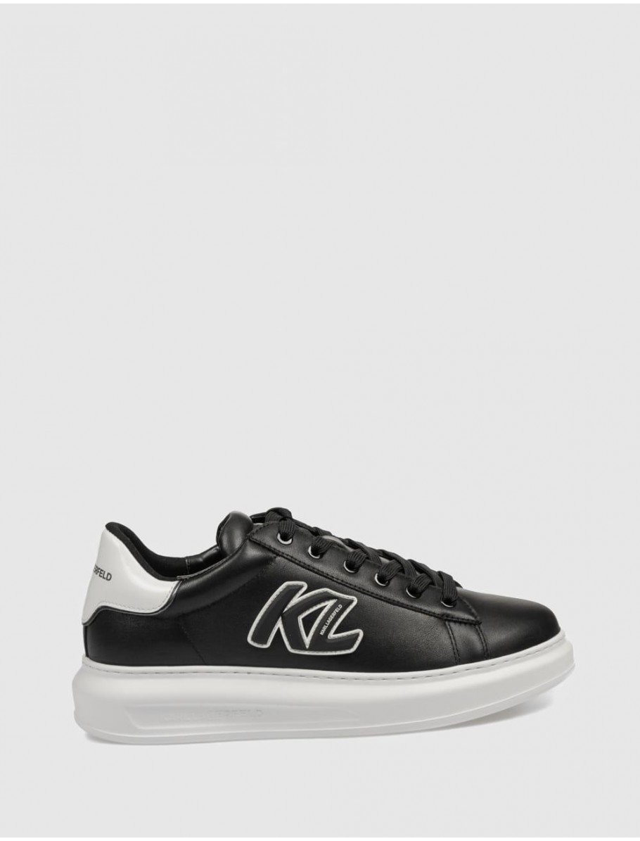 ZAPATILLA KARL LAGERFED KAPRI MENS SIDETRIM KL LO LACE NEGRO