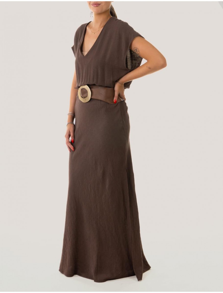 VESTIDO OBVIO LANTA MARRoN