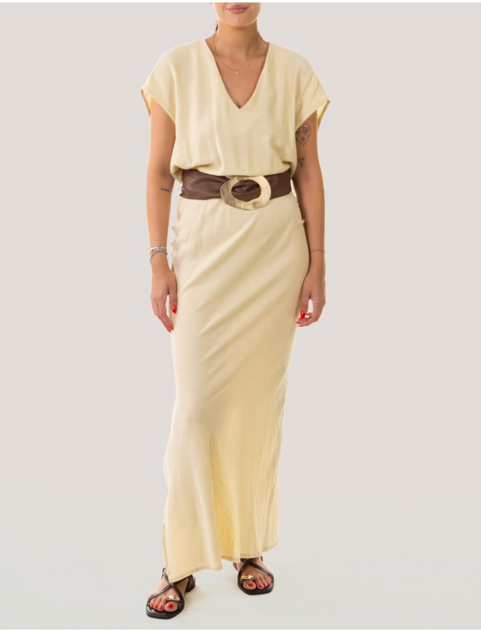 VESTIDO OBVIO LANTA AMARILLO