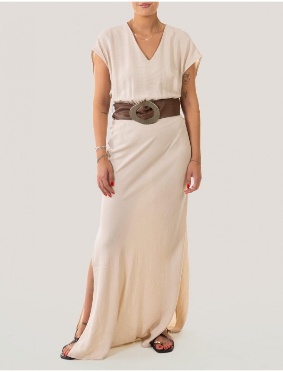VESTIDO OBVIO LANTA BEIG