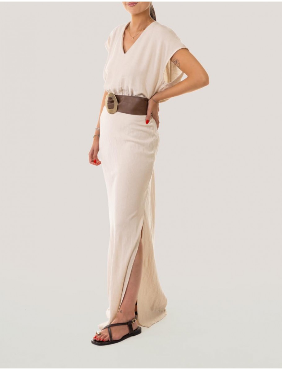 VESTIDO OBVIO LANTA BEIG