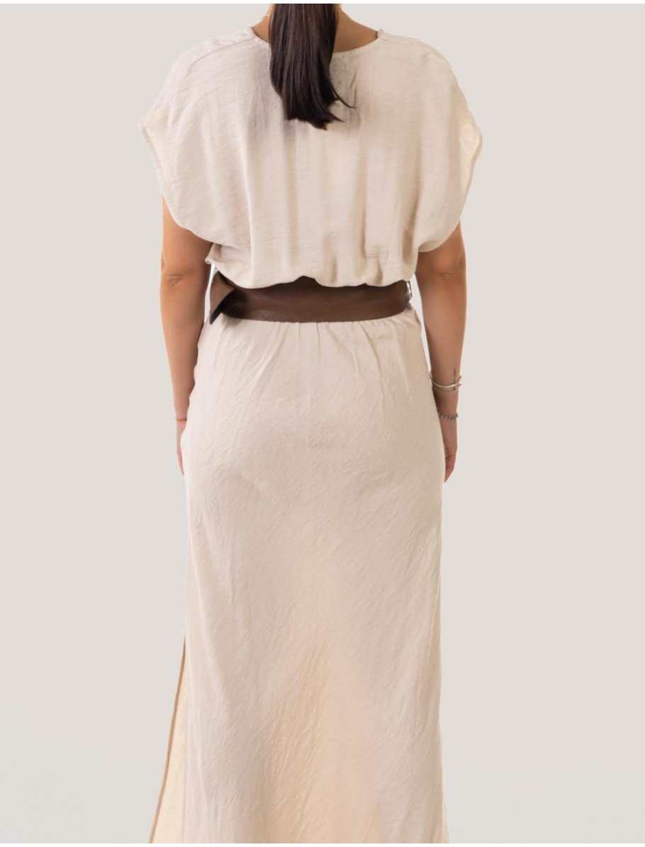 VESTIDO OBVIO LANTA BEIG