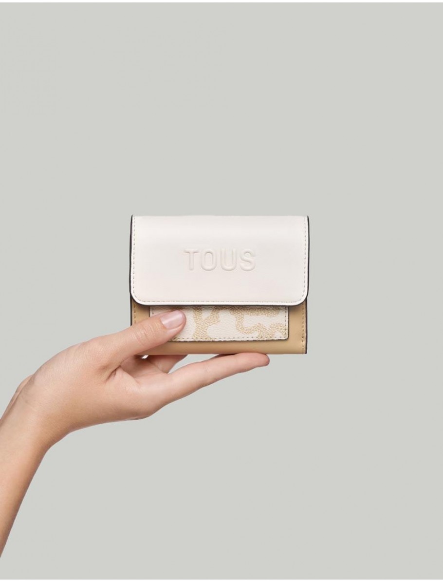 CARTERA TOUS FLAP KAOS ICON BILLETERA S BEIG