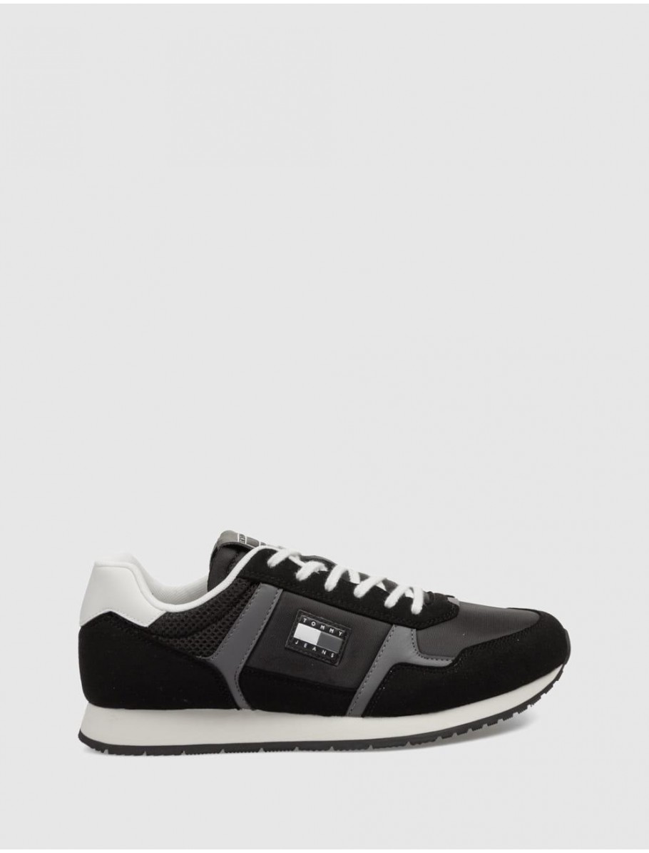 ZAPATILLA TOMMY HILFIGER TJM RUNNER CASUAL NEGRO