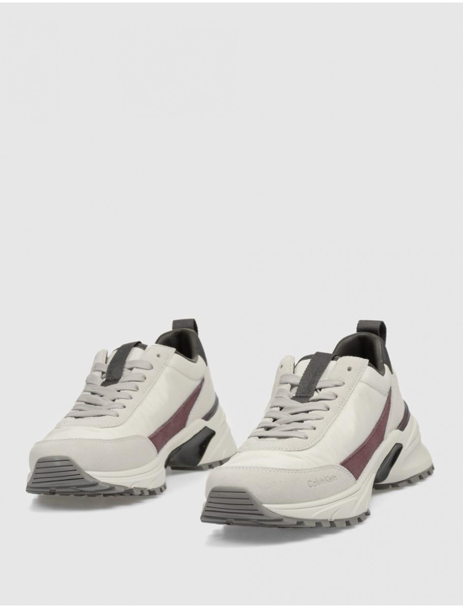 ZAPATILLA CALVIN KLEIN HIKE RUNNER MG NYLON MIX BLANCO