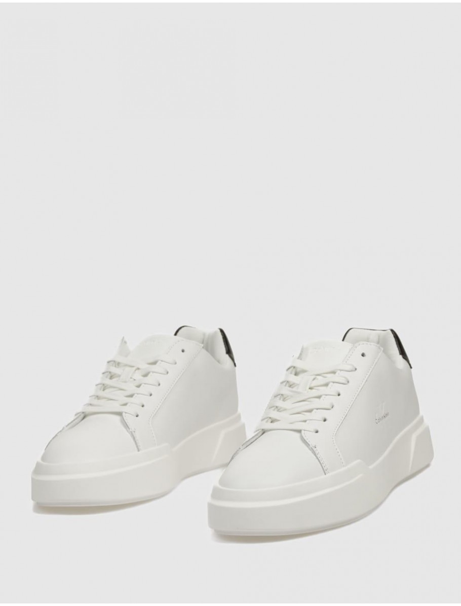 ZAPATILLA CALVIN KLEIN CHUNKY CUPSOLE LACEUP LTH BLANCO