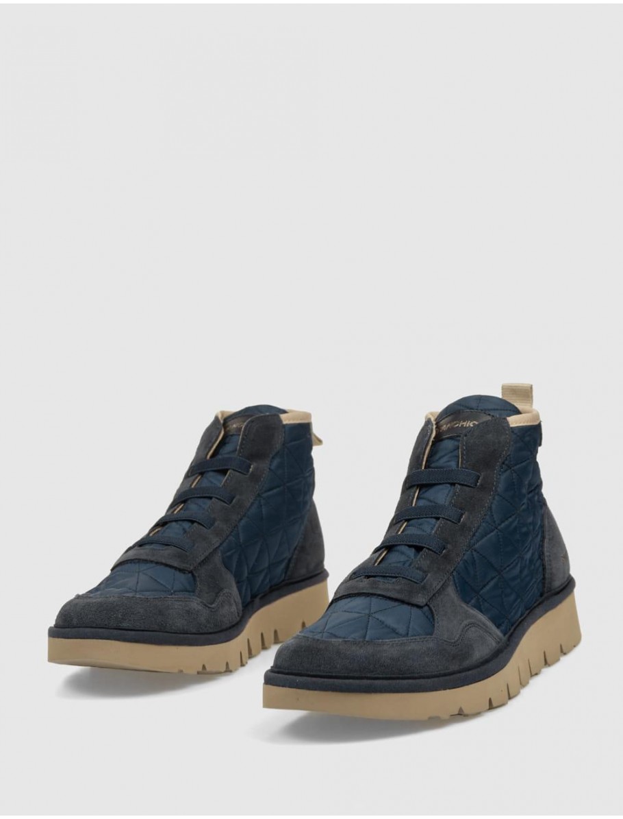 ZAPATILLA PANCHIC P05 QUILTED NYLON MARINO