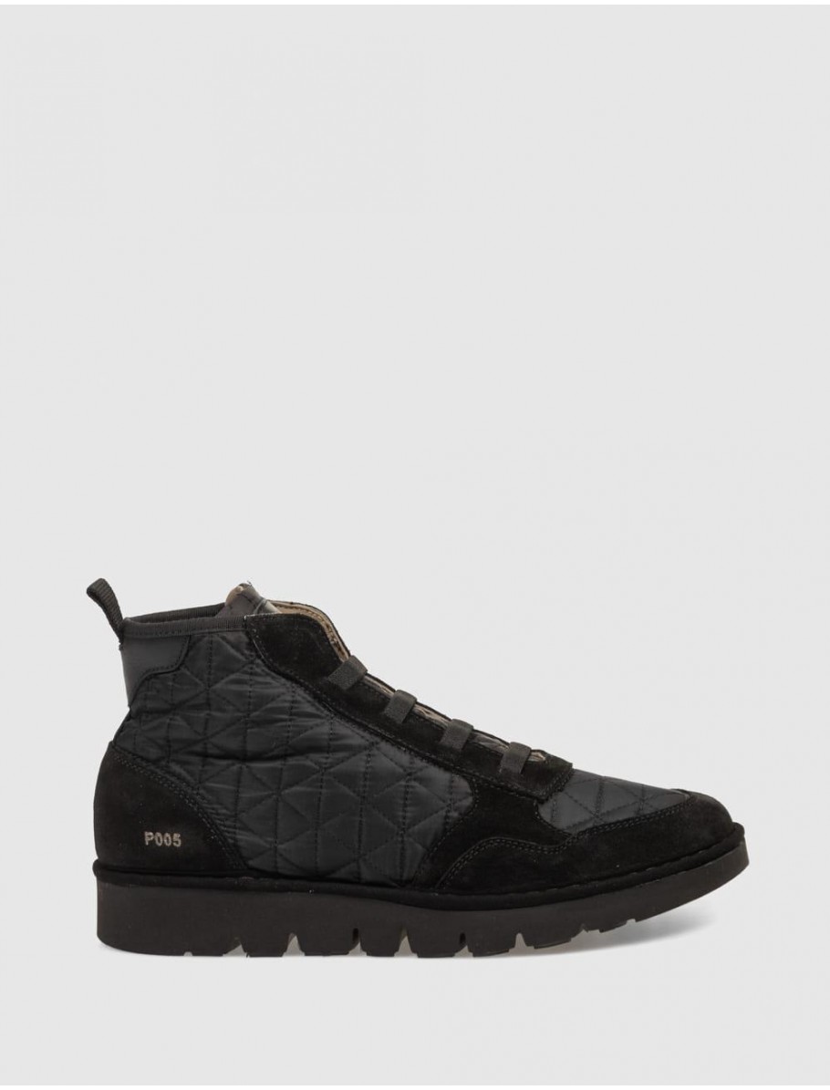 ZAPATILLA PANCHIC P05 QUILTED NYLON NEGRO