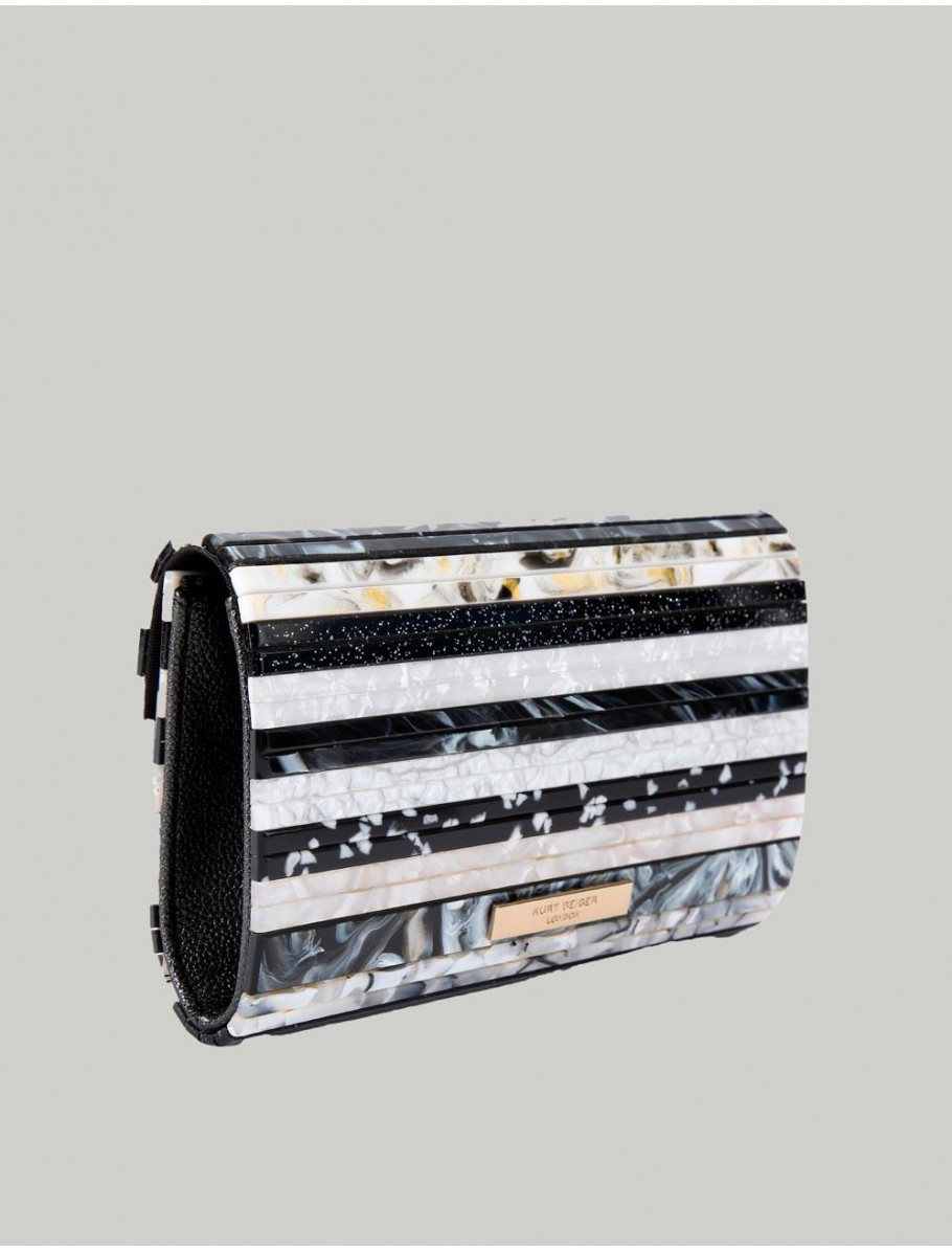 BOLSO KURT GEIGER PARTY EAGLE CLUTCH E NEGRO