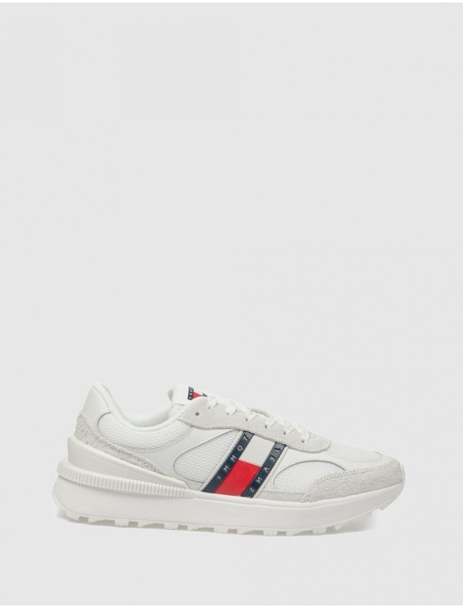 ZAPATILLA TOMMY HILFIGER TJM TECHNICAL RUNNER ESS BLANCO
