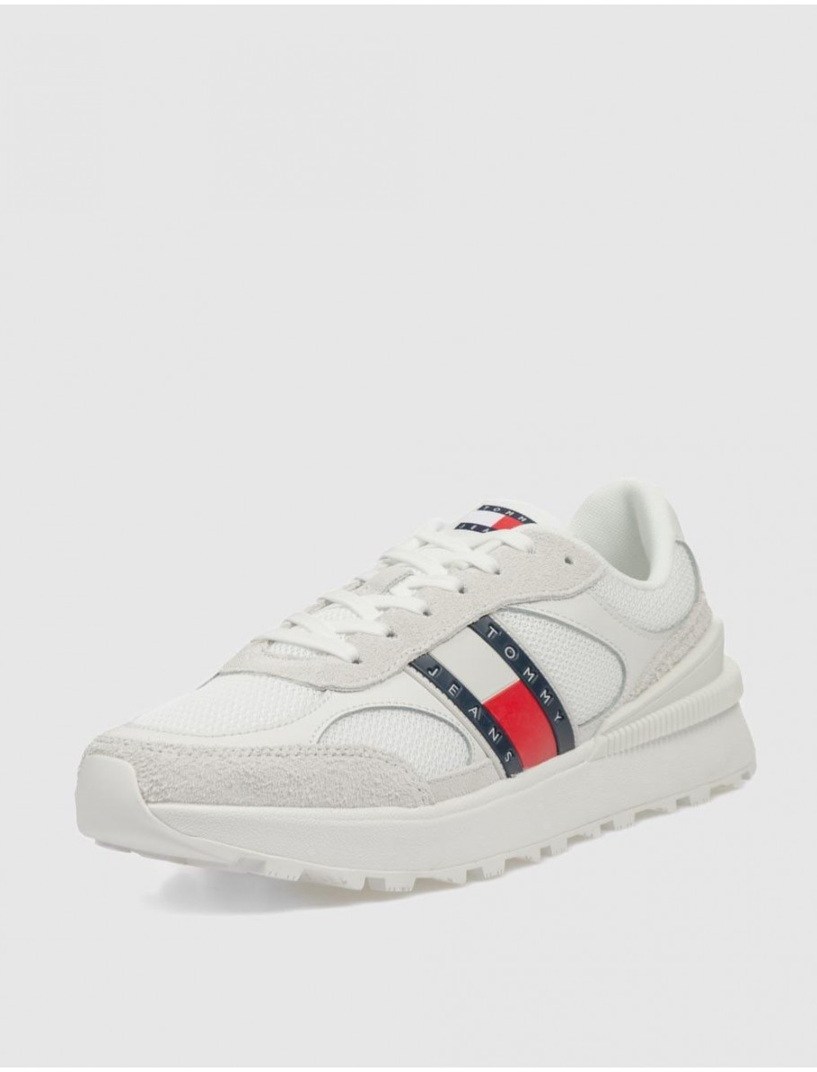 ZAPATILLA TOMMY HILFIGER TJM TECHNICAL RUNNER ESS BLANCO