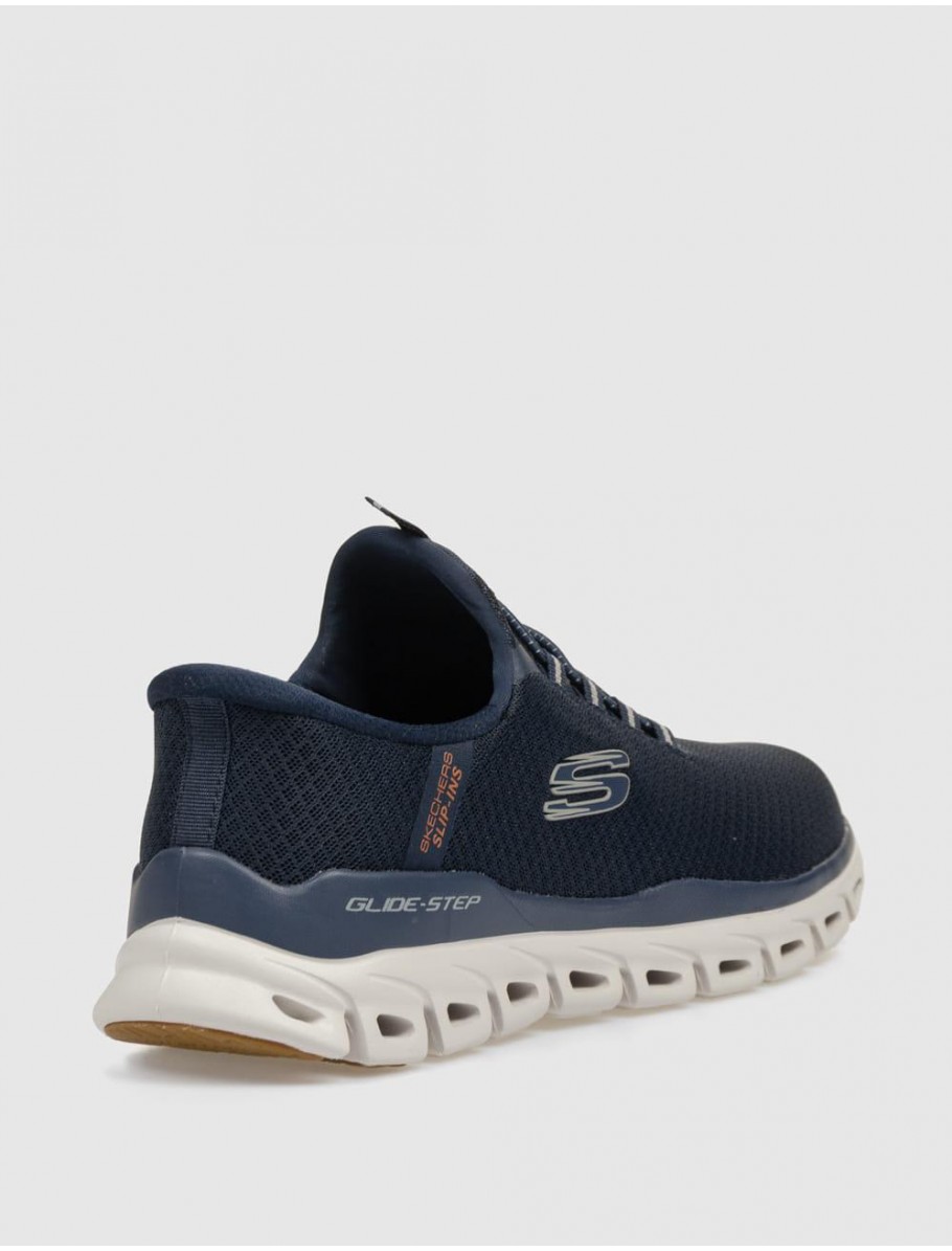 ZAPATILLA SKECHERS GLIDE STEP NOXUS MARINO