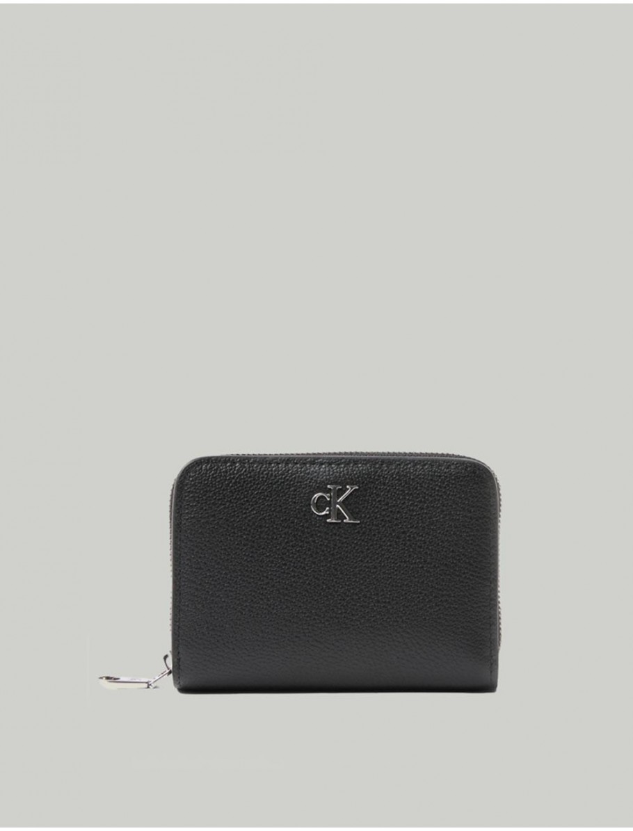 CARTERA CALVIN KLEIN MNML MNGRM LTHR MD F NEGRO