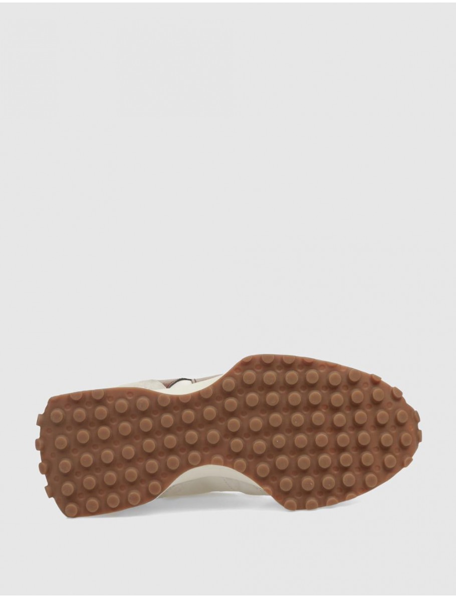 ZAPATILLA NEW BALANCE U327 BEIG ROJO