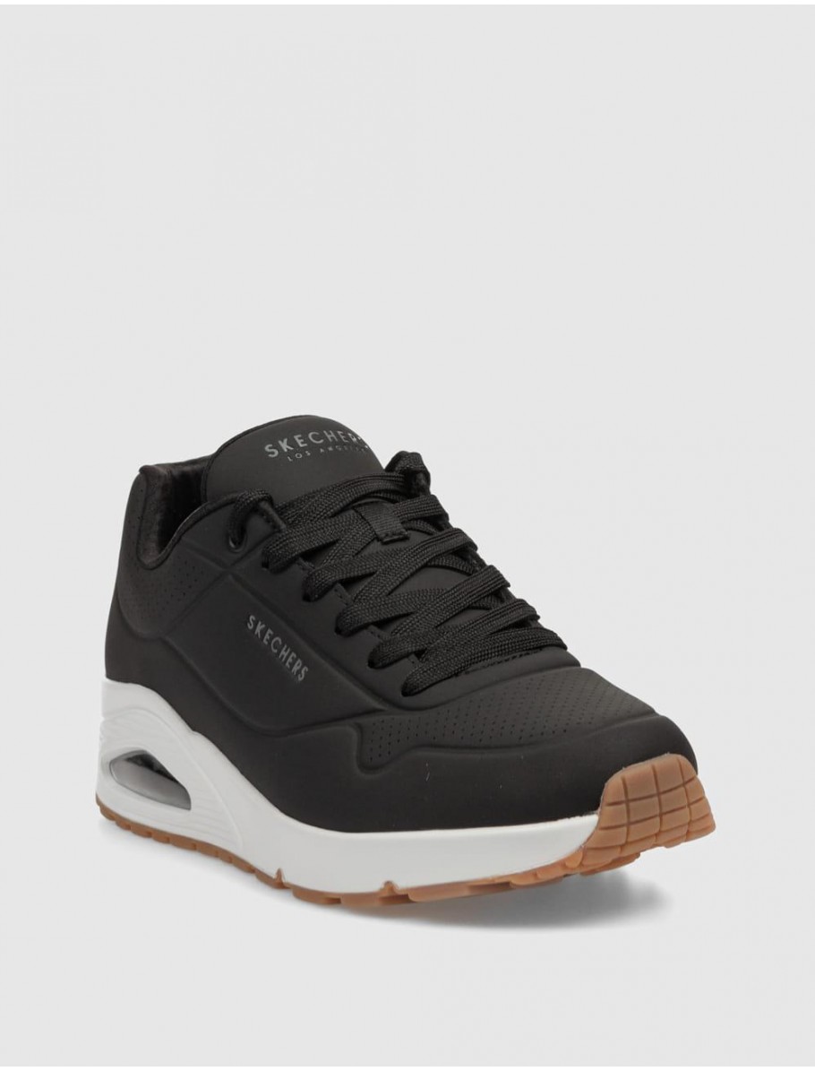 ZAPATILLA SKECHERS UNO NEGRO