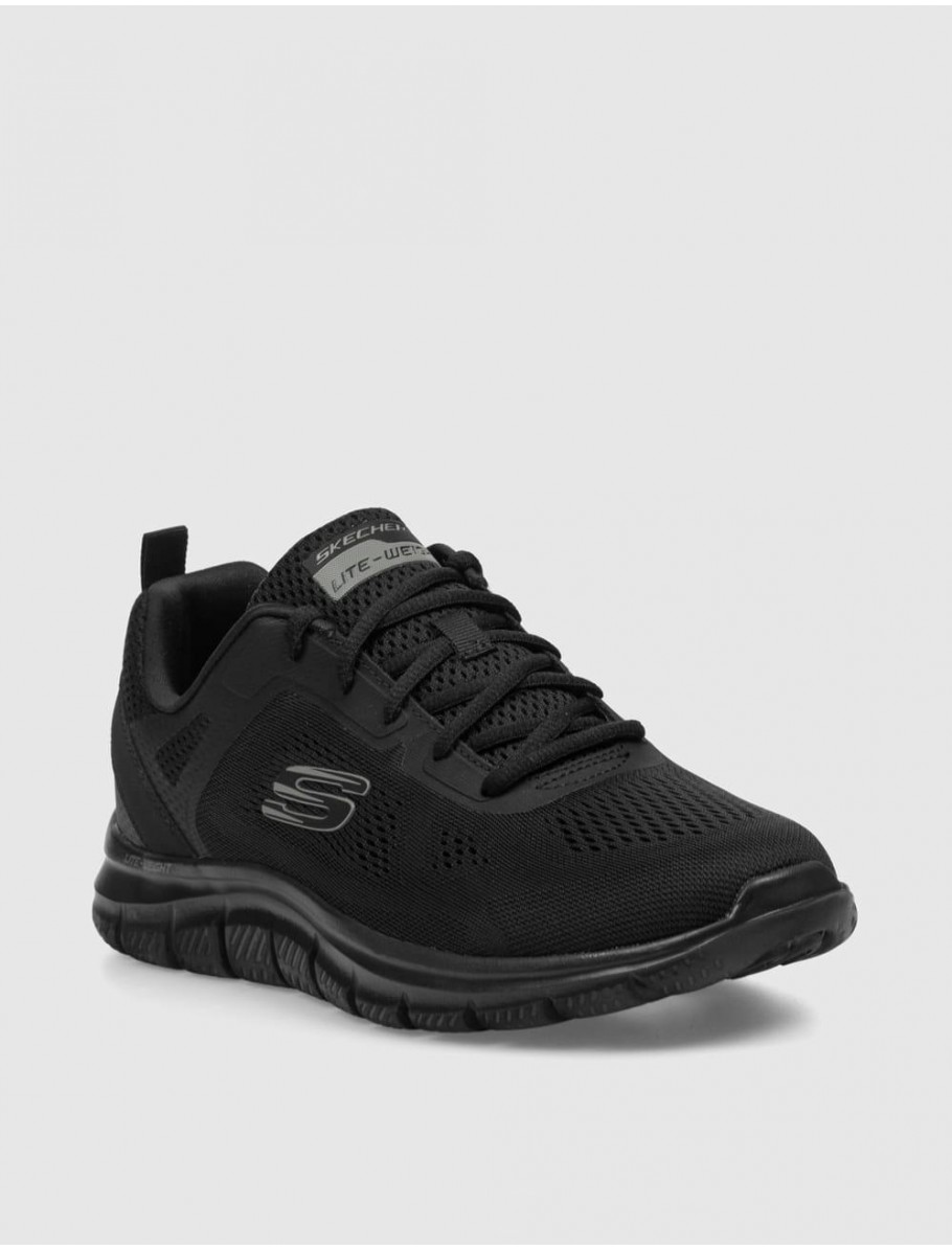 ZAPATILLA SKECHERS TRACK BROADER NEGRO